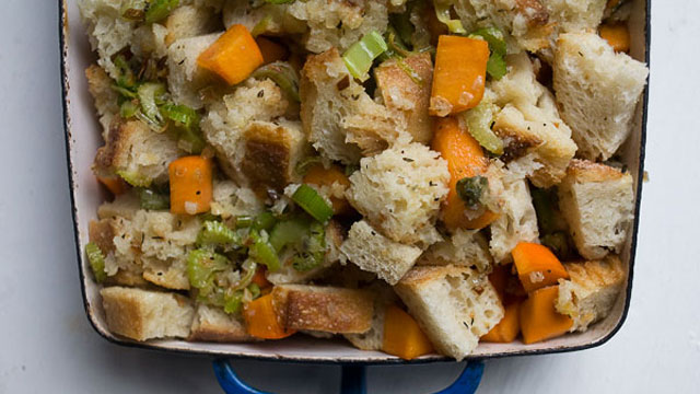 Persimmon and Sage Stuffing recipe