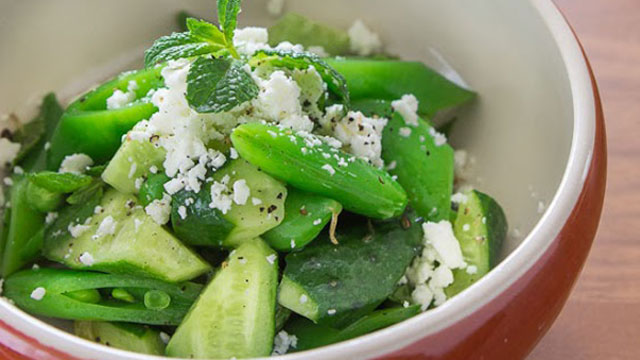 Cucumber Snap Pea Salad recipe