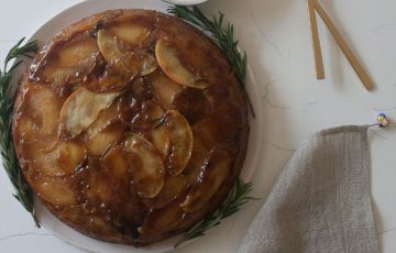 Apple Rosemary Upside Down Cake recipe