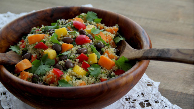 Black Bean Quinoa Rainbow Salad recipe