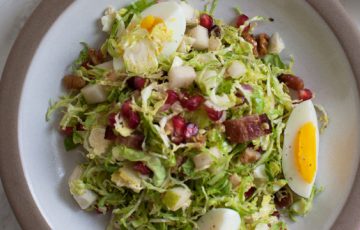 Crunchy Shaved Brussels Sprout Salad recipe