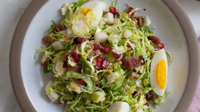 Crunchy Shaved Brussels Sprout Salad recipe