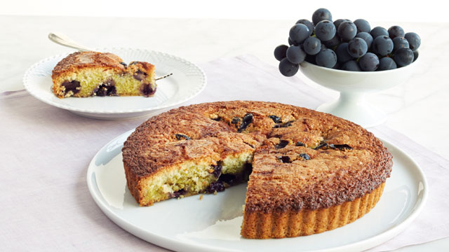 Pistachio Concord Grape Cake recipe