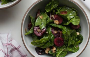 Cherry Spinach Salad recipe