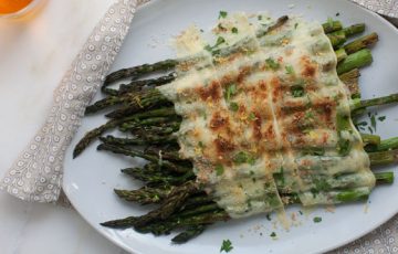 Grilled Asparagus with Raclette recipe