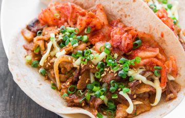 Pork Belly Kimchi Tacos recipe