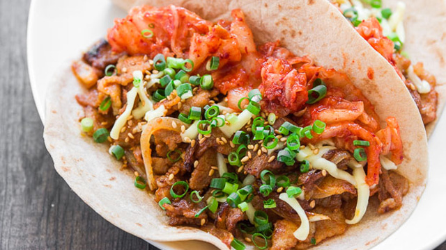 Pork Belly Kimchi Tacos recipe