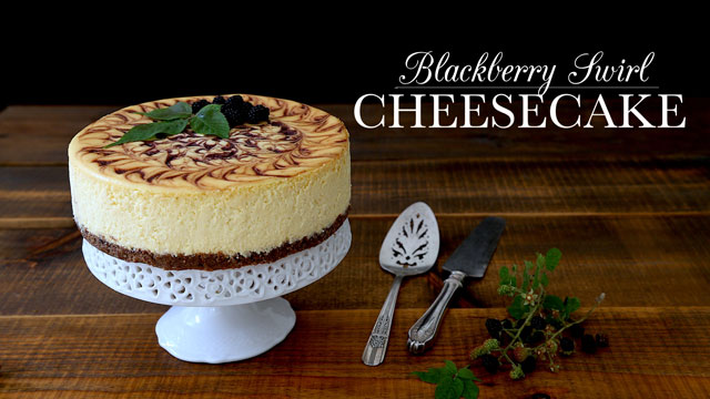 Blackberry Swirl Cheesecake recipe