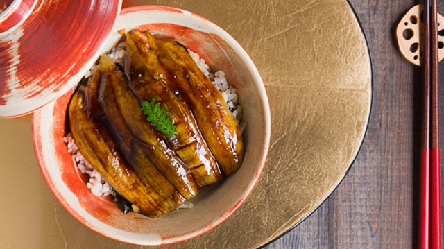 Roasted Eggplant Donburi recipe