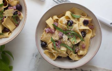 Grape and Sopressata Pasta recipe