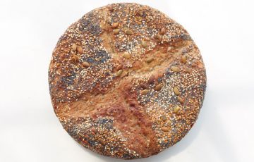 No-Knead Seeded Overnight Bread recipe