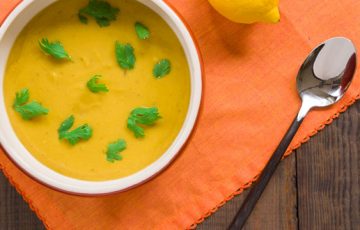 Burnt Lemon and Chana Dal Soup recipe