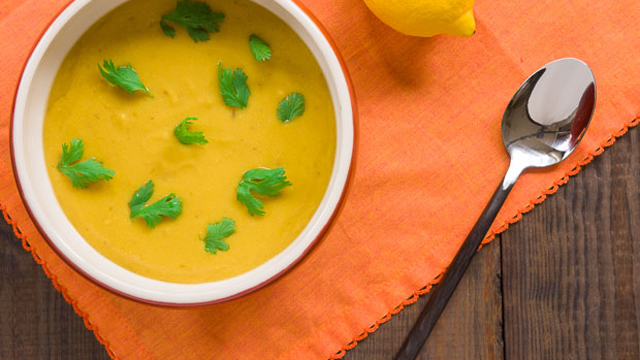 Burnt Lemon and Chana Dal Soup recipe
