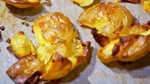 Smashed Potatoes recipe