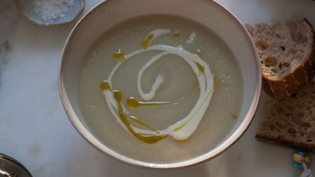 Celery Root and Pear Soup recipe