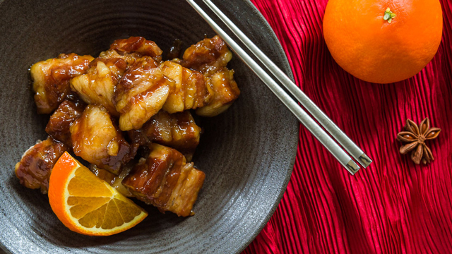 Orange-Spice Braised Pork Belly recipe
