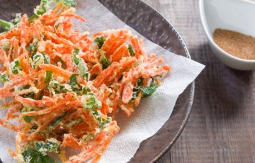 Crispy Carrot and Mint Fritters recipe