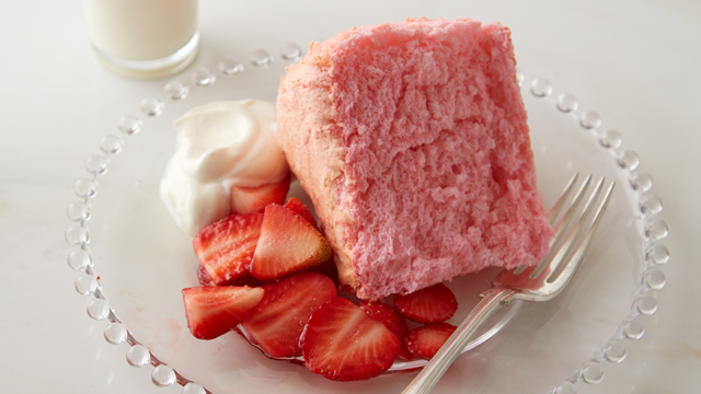 Pretty-in-Pink Angel Food Cake recipe