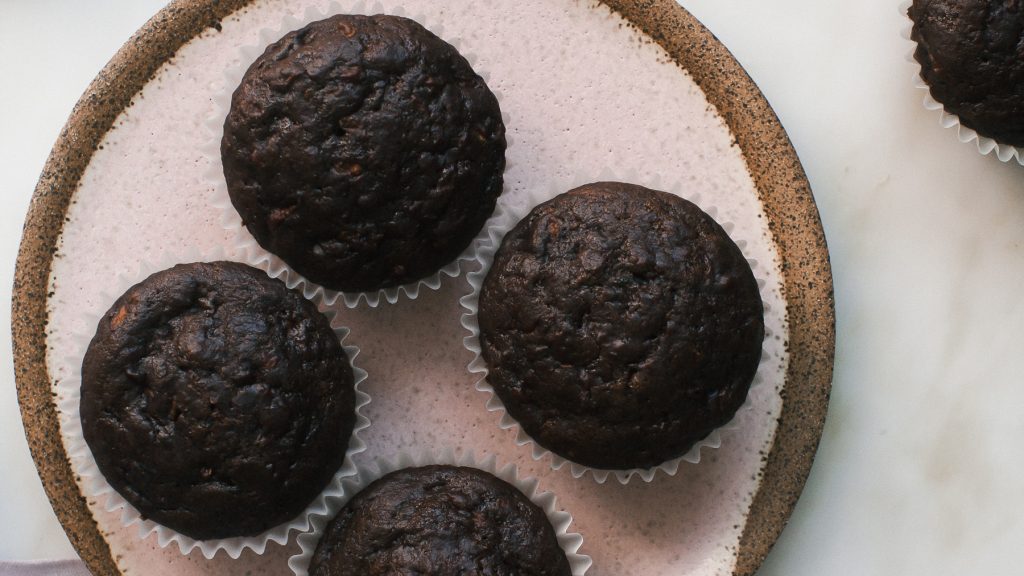 Chocolate Zucchini Muffins recipe