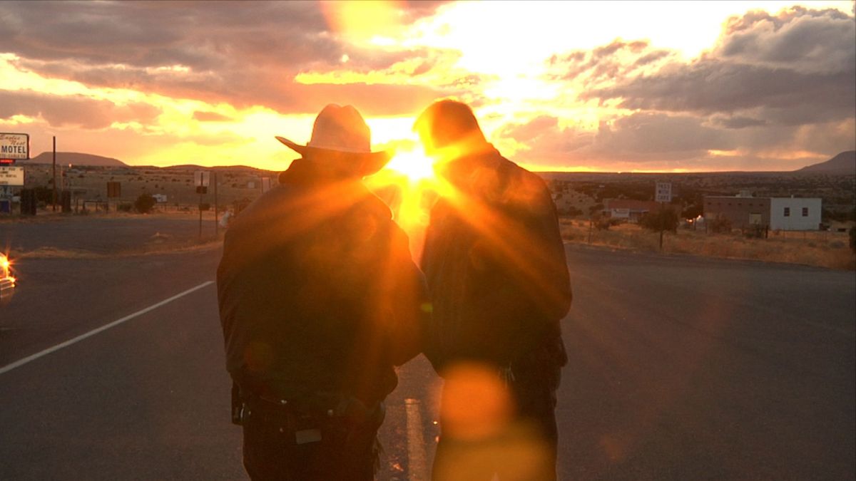 Sheriffs in New Mexico at Sunset, in House I Live In, photo by Derek Hallquist