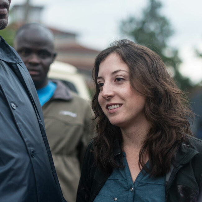 Jessica Posner Odede at work in Kibera, Nairbi, Kenya.