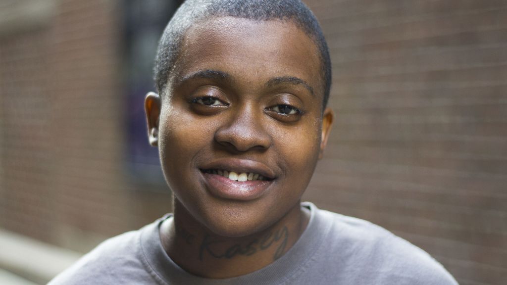 Portrait of Kasey, one of the formerly-homeless teens from The Homestretch.