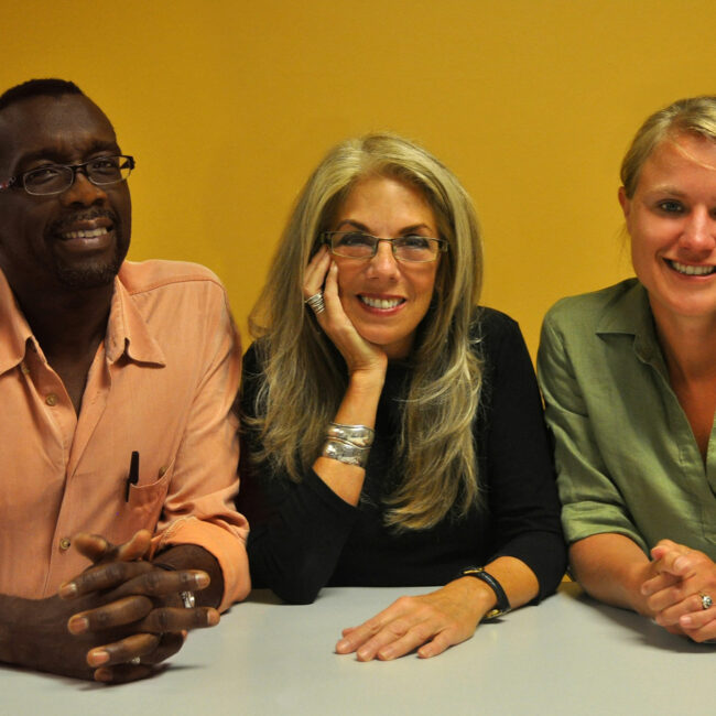 American Denial filmmakers Llewellyn Smith, Christine Herbes-Sommers, and Kelly Thomson