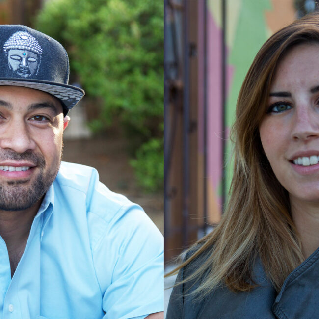 Tony Vainuku and Erika Cohn, In Football We Trust filmmakers