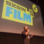 Director Keith Maitland introduces his film Tower on stage at the 2016 South by Southwest Film Festival