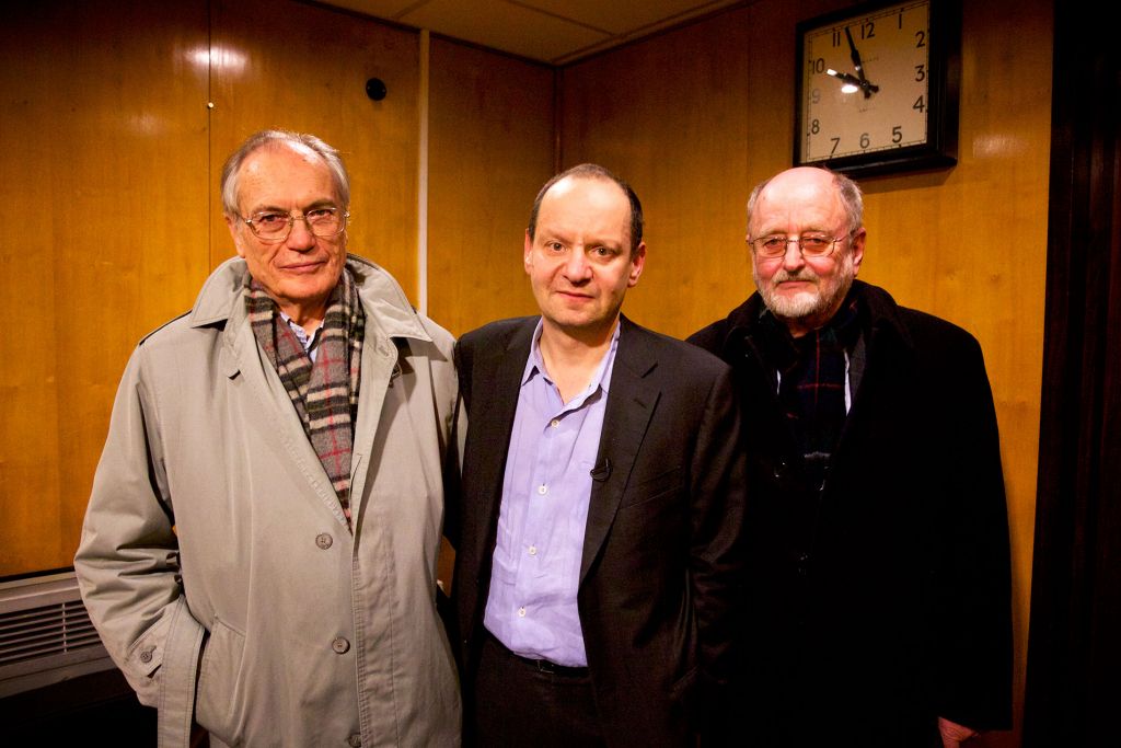 From left to right: Horst van Wächter, Philippe Sands, and Niklas Frank