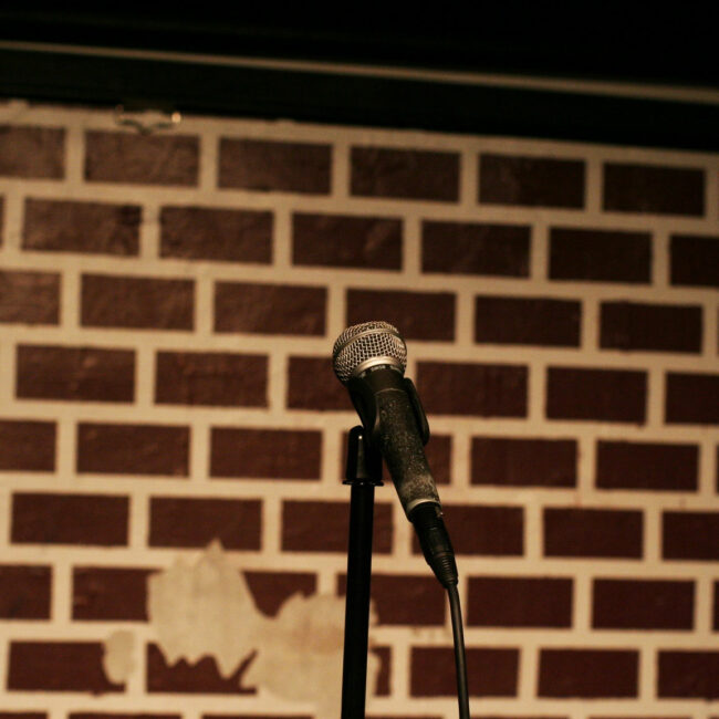 Bricks and a Mic at a comedy club (From 