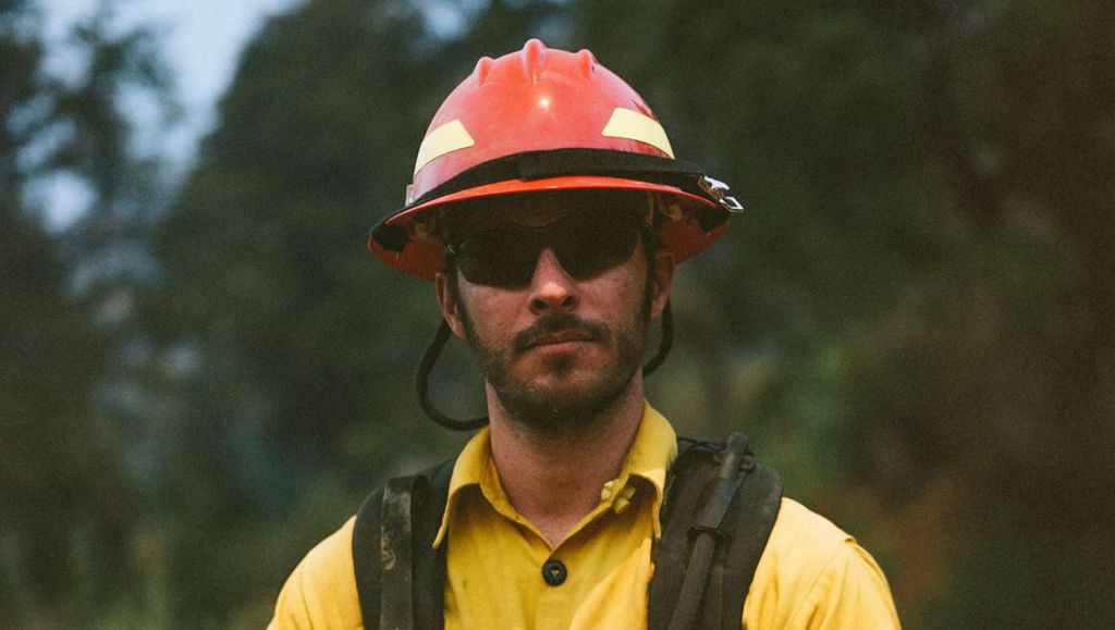 Filmmaker turned firefighter Alex Jablonksi, on the job for "Wildland"