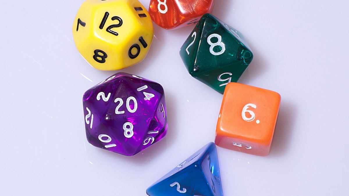 Multi-sided dice from Dungeons and Dragons