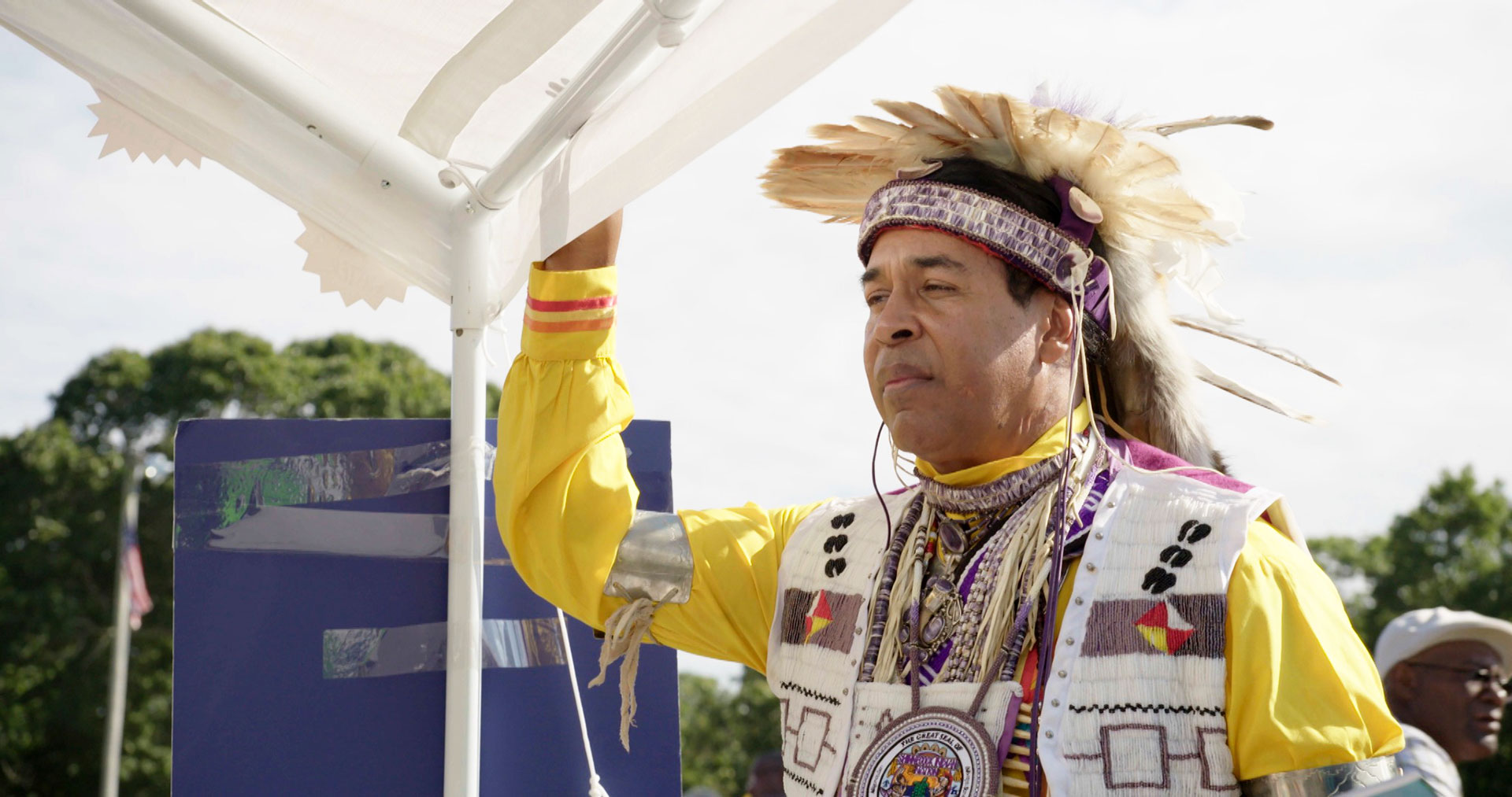 Lance Gumbs at the Shinnecock Pow Wow