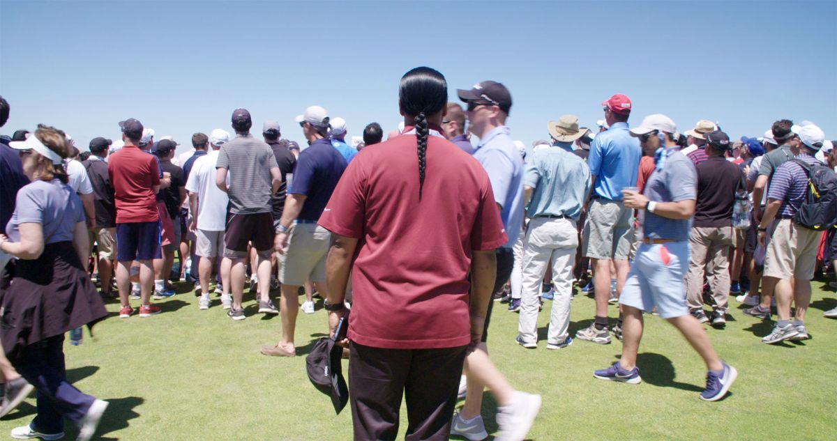 Shinnecock Tribal trustee Lance Gumps at the US Open