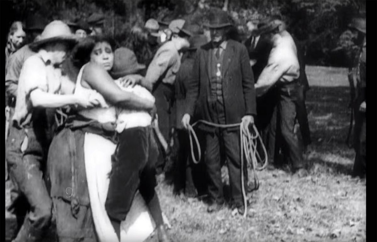 Lynching scene in Within Our Gates (by Oscar Micheaux)