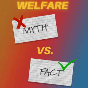 Welfare Myth vs Reality Infographic