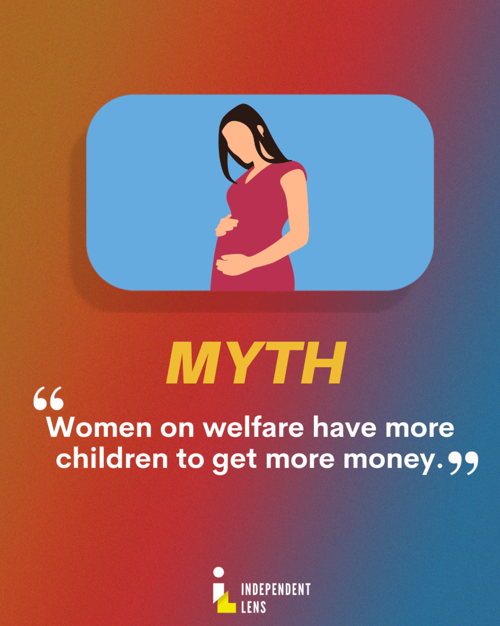 Myth: Women on welfare have more children to get more money."
