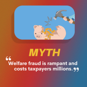 Myth: Welfare fraud is rampant and costs taxpayers millions.
