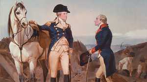 Alexander Hamilton and his Patron, George Washington poster image