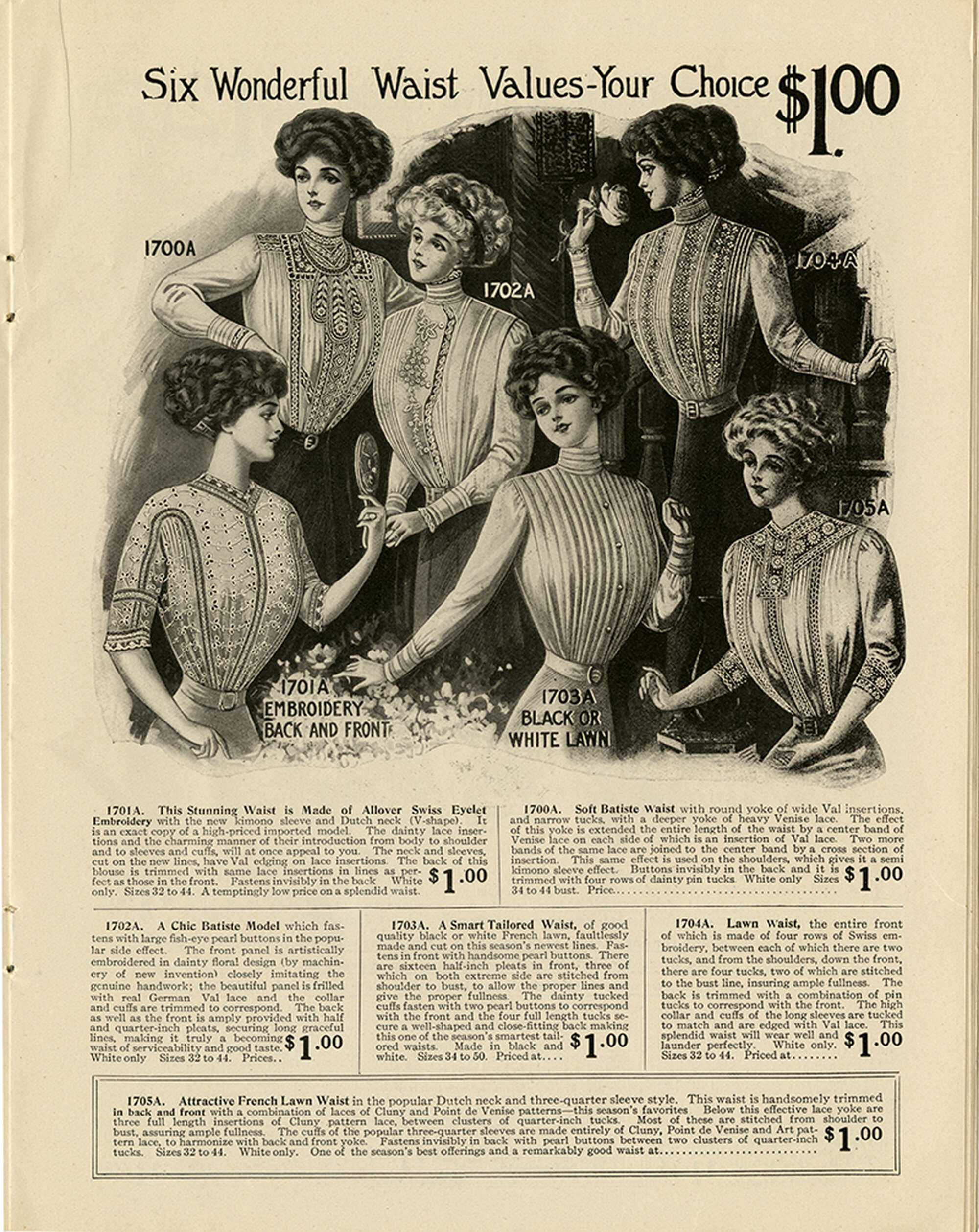 An advertisement for shirtwaists, Courtesy: Fashion Institute of New York/SUNY Triangle gallery 5 800.jpg