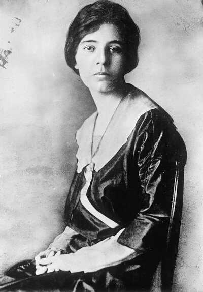 Alice Paul. 1919. Courtesy: Library of Congress Wilson-Alice-Paul-1919-LOC.jpg