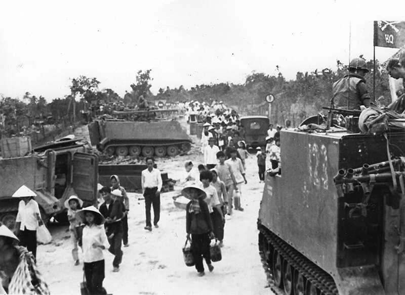 Evacuating refugees during the Tet Offensive January 31, 1968: The Tet Offensive, Courtesy: NARA My Lai timeline 2800.jpg
