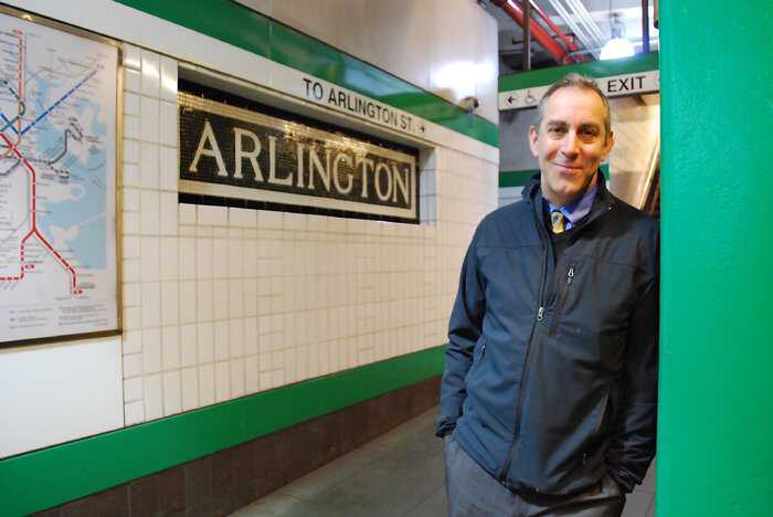 Author Doug Most at Boston’s Arlington station, where the country’s first subway ride began. Photo by Lauren Prestileo. AncientTunnels_2.jpeg