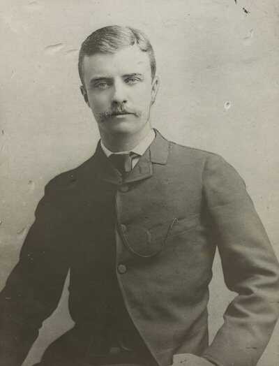Theodore Roosevelt as assemblyman in 1884. Courtesy: Library of Congress TR-Early-Career-Assemblyman.jpg