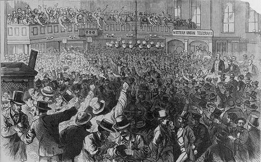 Scene in the New York Gold room during the excitement of September 24th, 1869. Library of Congress. Grant-Black-Friday-LOC.jpg