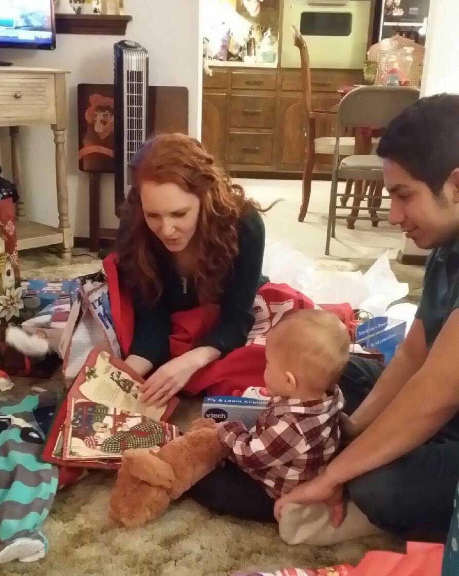 Rebecca Muniz celebrates Christmas with her son, Alexander, and her husband, Ryan. Courtesy of Rebecca Muniz. rebecca_Muniz.jpeg