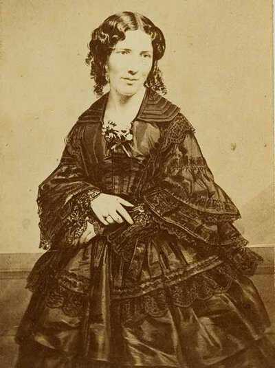 Harriet Beecher Stowe, Courtesy: Harvard University Fine Arts Library Abolitionists Stowe 500.jpg