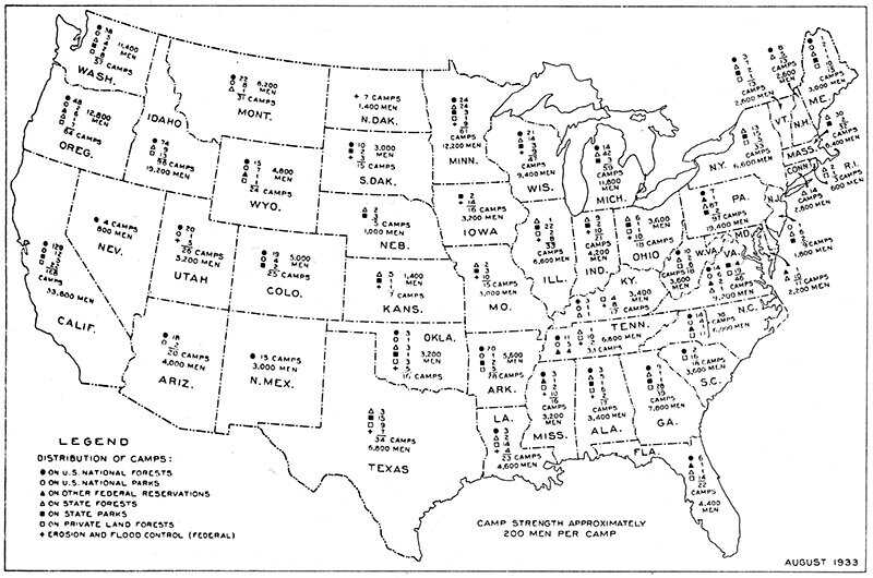 Camps per state, 1933 CCC timeline map.jpg