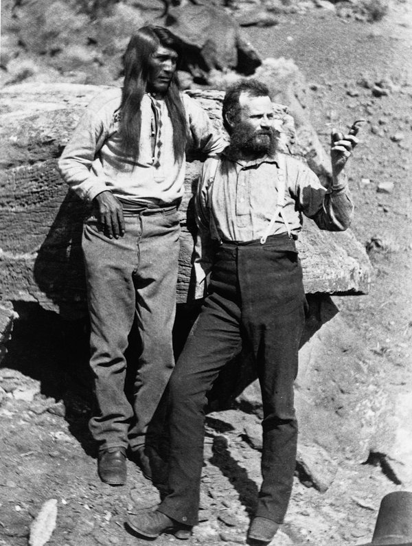 John Wesley Powell with Tau-gu, Great Chief of the Southern Paiute. Colorado River Valley, ca. 1873. Corbis via Getty Images Flood-Dam-Powell-GettyImages-615321592.jpg
